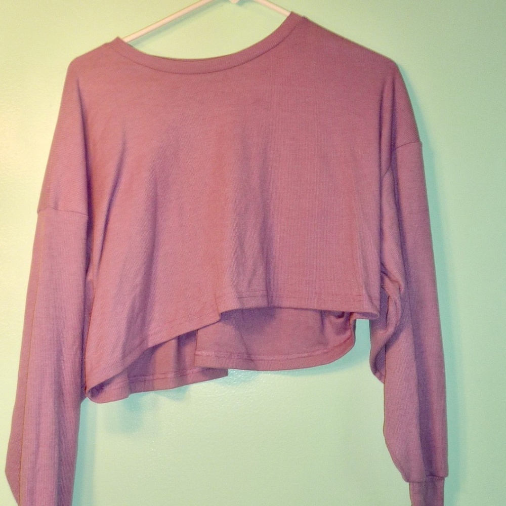 Nasty Gal Ribbed Purple Lounge Set